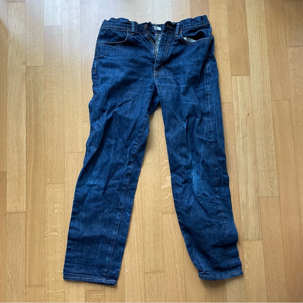 Uniqlo Straight Leg Dark Wash Jeans